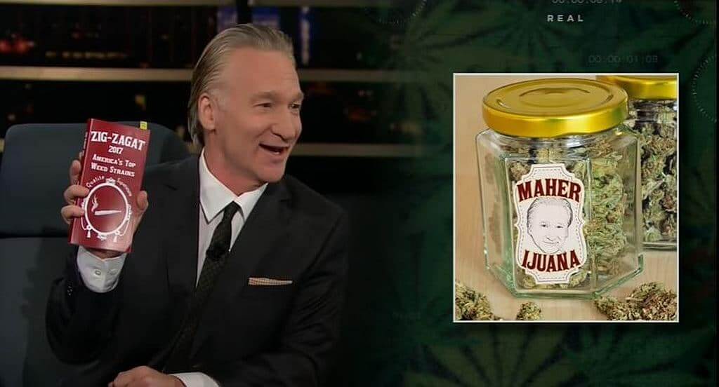 The late show with Jimmy Fallon featuring Bill Maher.