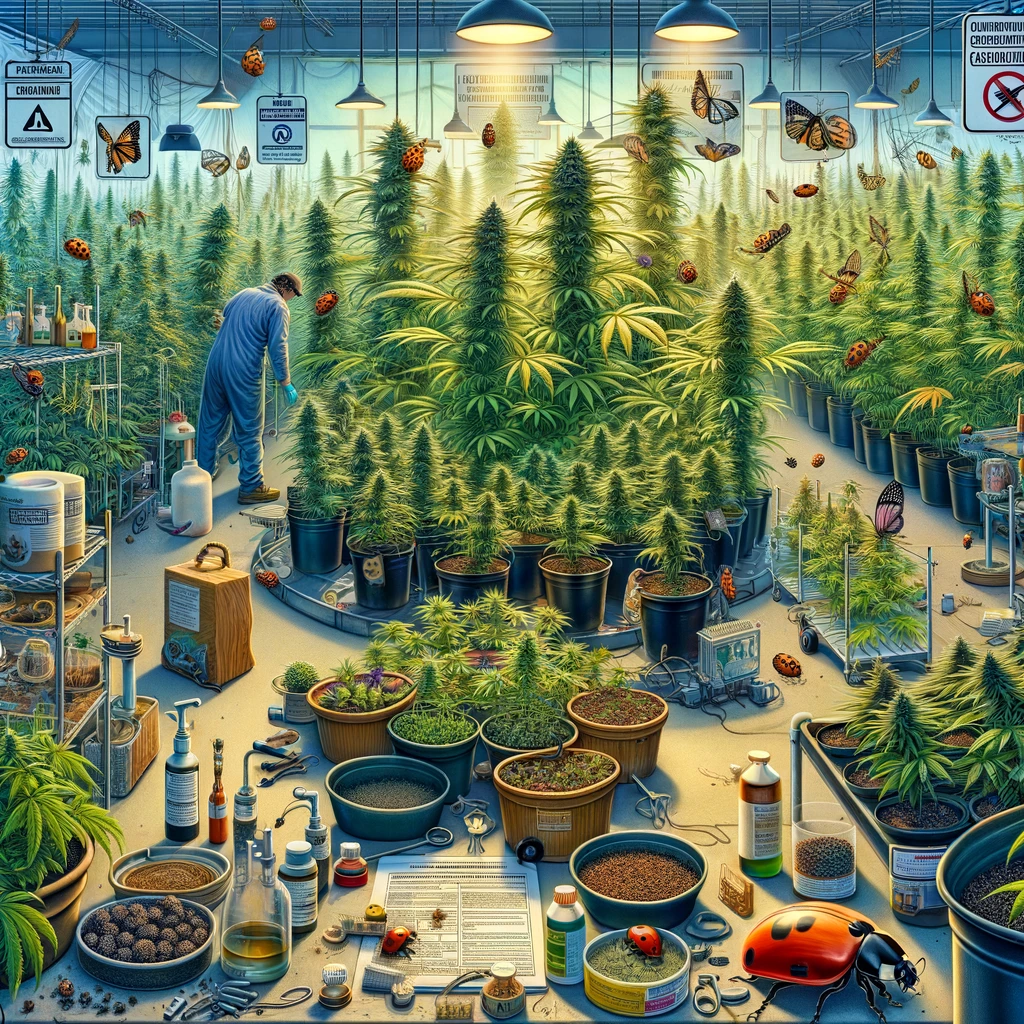 A jigsaw puzzle of a marijuana farm.